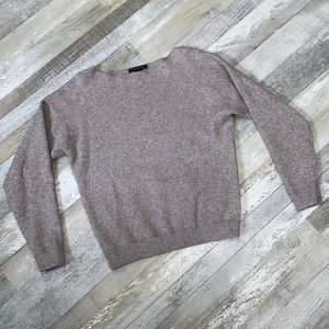 Women's Tahari Tan Wide Neck Sweater - Size Small